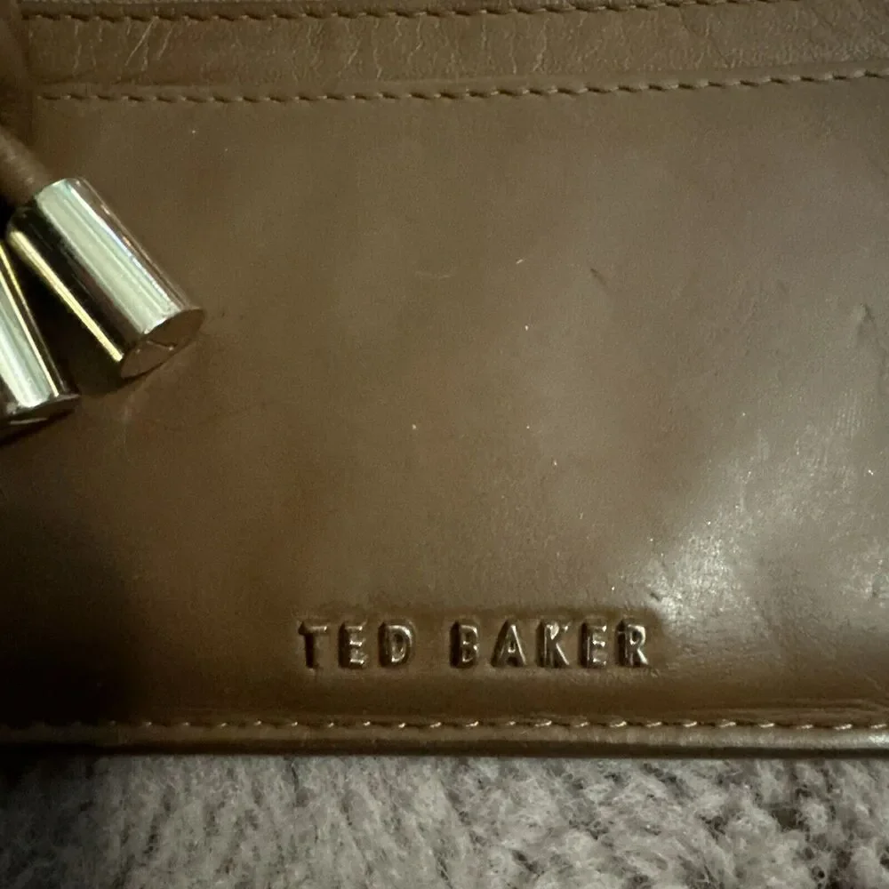 Ted Baker Mova Brown Zip Top Purse